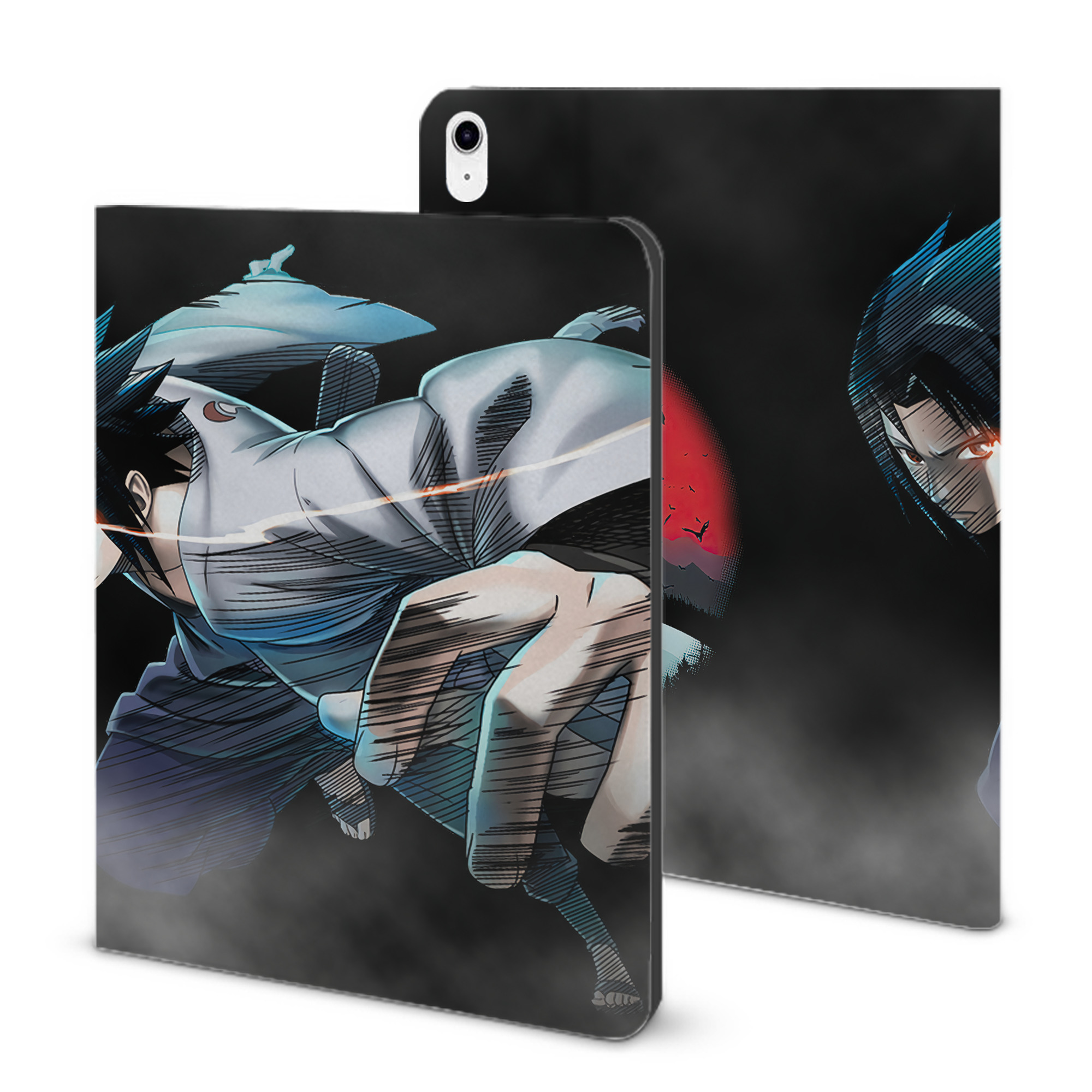 （画像用） NARUTO -ナルト- NARUTO -ナルト- 疾風伝 IPad ケース ブック型 PUレザー TPU 耐衝撃 軽量 薄型 ペン収納なし 全面保護 IPad 各モデル対応